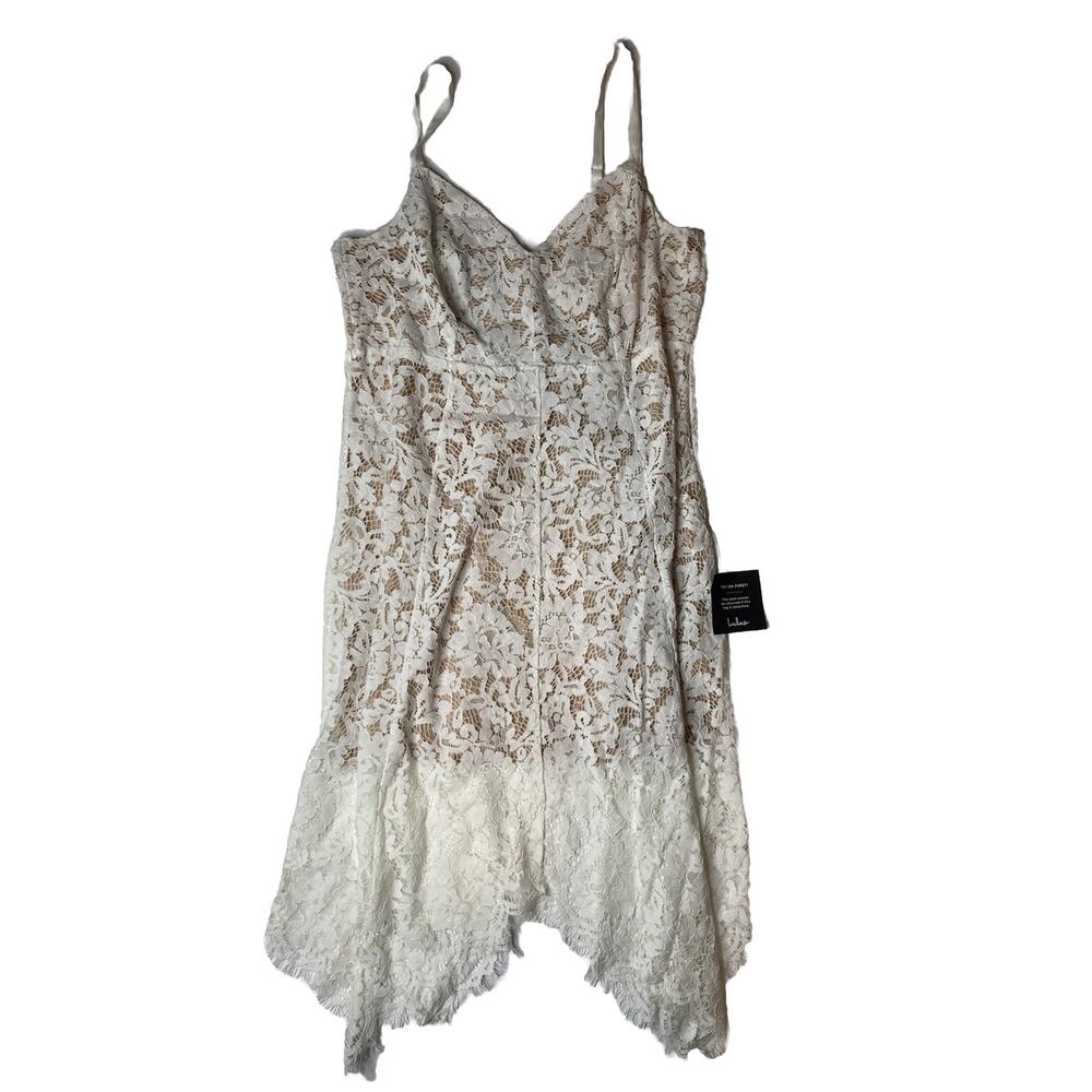 Lulu's White Lace Midi Dress